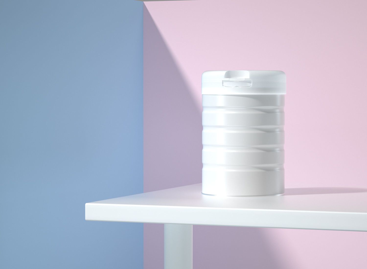 奶粉罐建模渲染C4d视觉效果展示